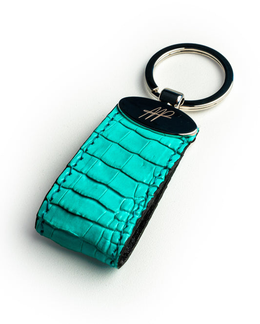 Portachiavi in pelle di alligatore Tiffany, stile classico